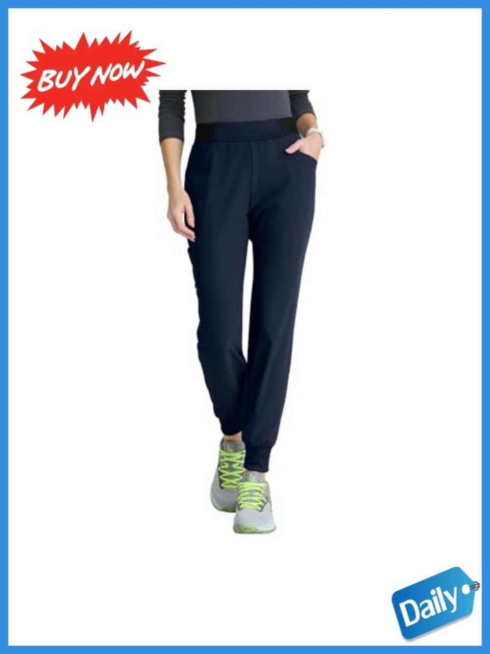 Skechers Vitality Electra Scrub Jogger Women Mid-Rise 5-Pocket 4-Way Stretch
